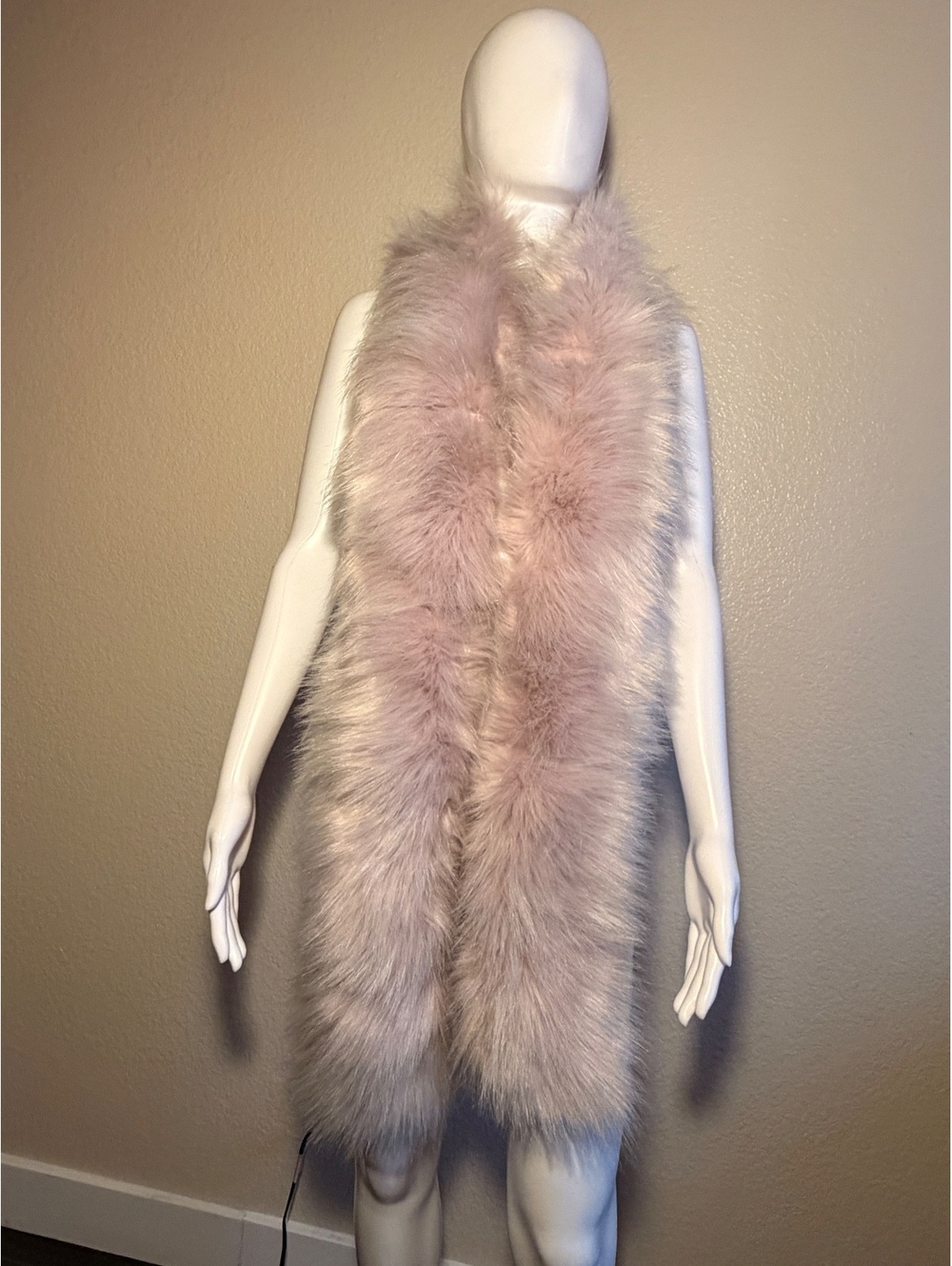 Kate Spade Faux Fur Trim Wool Blend Knit Stole Scarf